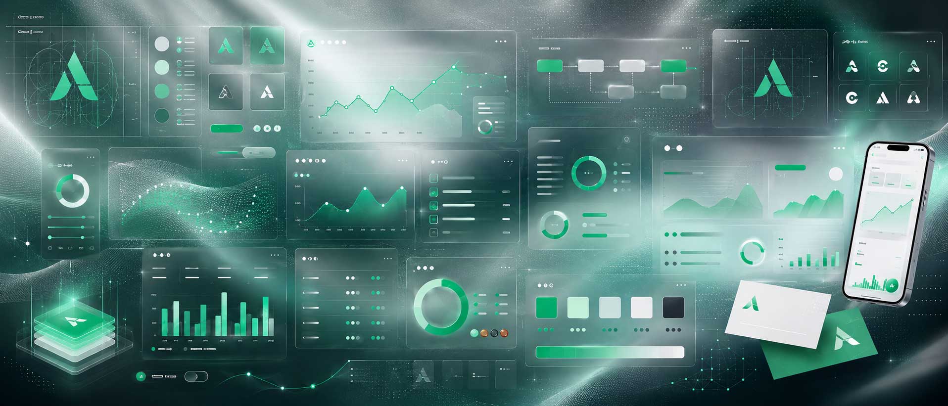 Painéis e interfaces visuais para dados e produtos digitais