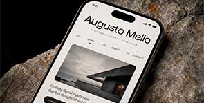 Interface digital em destaque